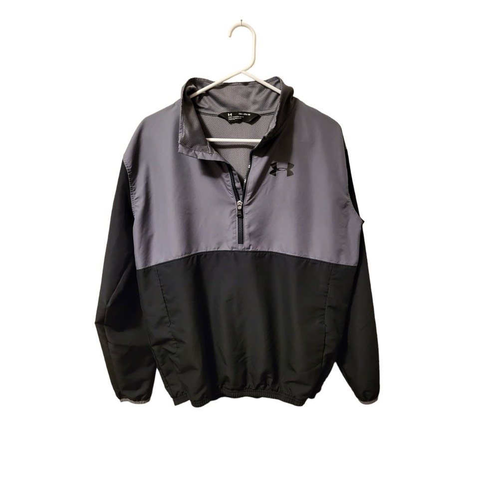 Under Armour Armor Quarter Zip Jacket Pullover Windbreaker Youth Boys Size XL